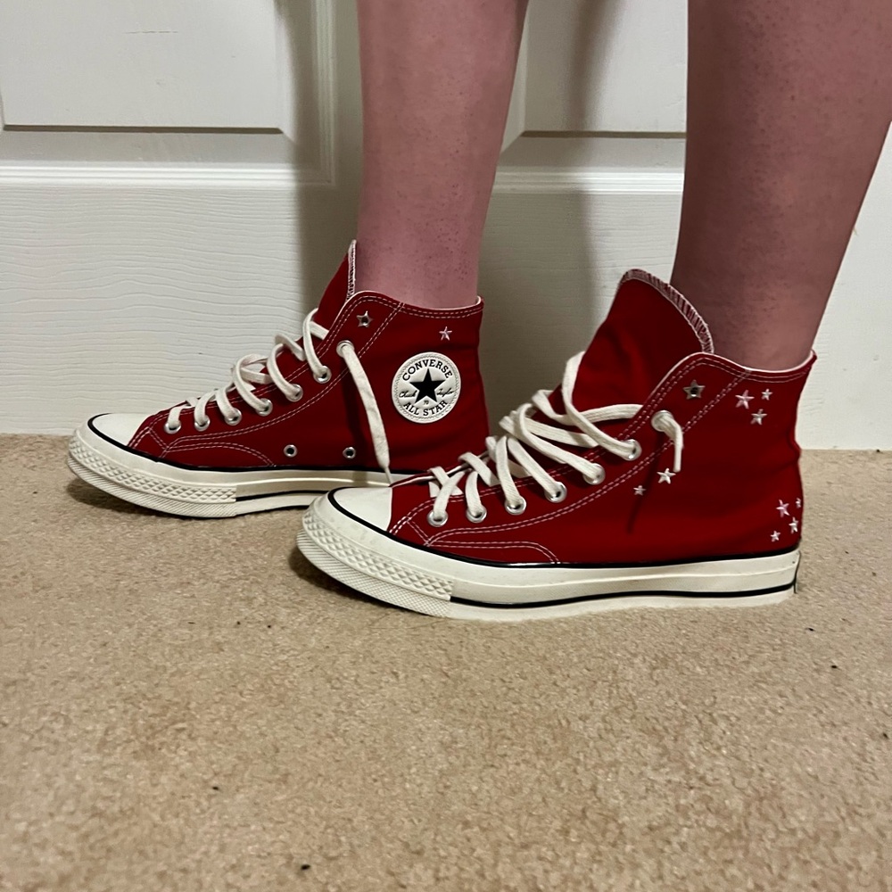 Converse Women's Red High-Top Sneakers